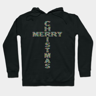 Merry Christmas Cross Hoodie